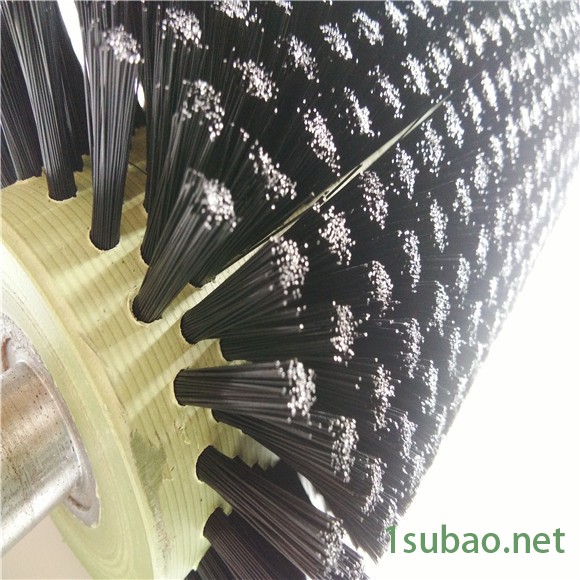 【昊鑫刷业**毛刷辊尼龙除尘毛刷辊抛光机械玻璃清洗机毛刷辊植毛滚刷图5