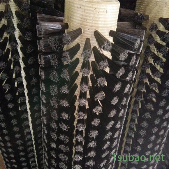 【昊鑫刷业**毛刷辊尼龙除尘毛刷辊抛光机械玻璃清洗机毛刷辊植毛滚刷图4