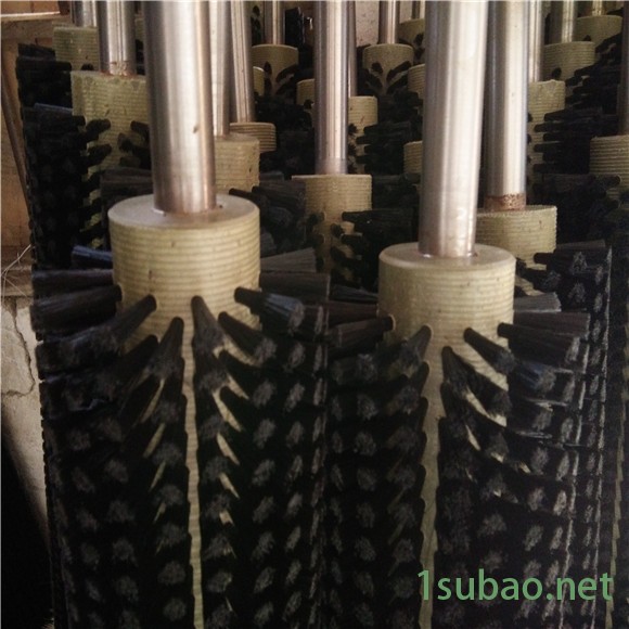 【昊鑫刷业**毛刷辊尼龙除尘毛刷辊抛光机械玻璃清洗机毛刷辊植毛滚刷图3