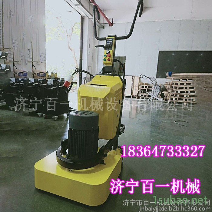 石材工程研磨机抛光机，四盘对转研磨机 四盘12磨头研磨机 手推式打磨机图3