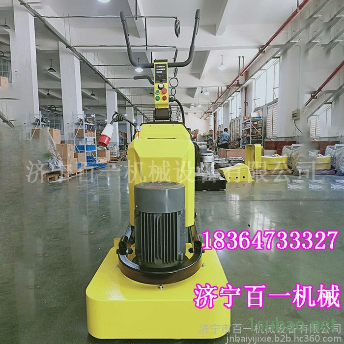 石材工程研磨机抛光机，四盘对转研磨机 四盘12磨头研磨机 手推式打磨机图4