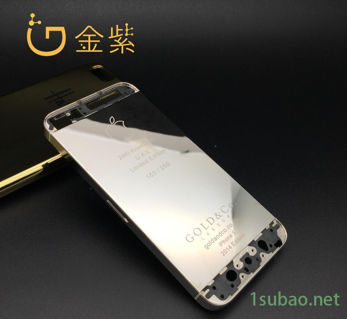 iPhone 7后壳 电镀白金 黑金 铝合金电镀加工 镀金加工 五金电镀图2