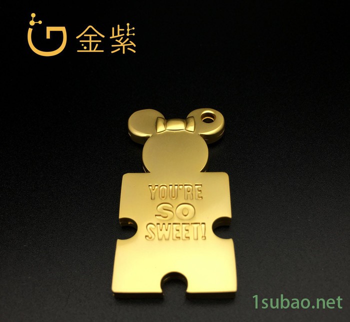 米奇 迪士尼米奇吊饰 电镀珍珠金 电镀加工厂图3