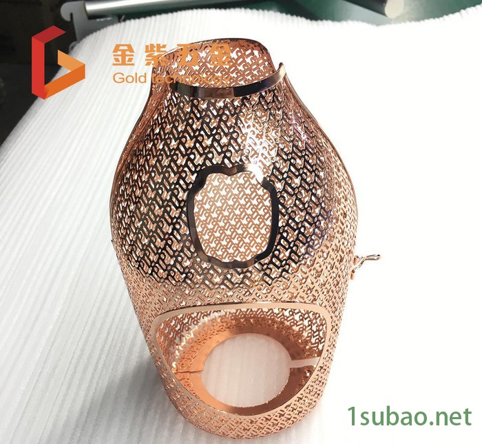 玫瑰金电镀加工 洋酒酒瓶套电镀 深圳电镀加工厂高品质镀金加工图3