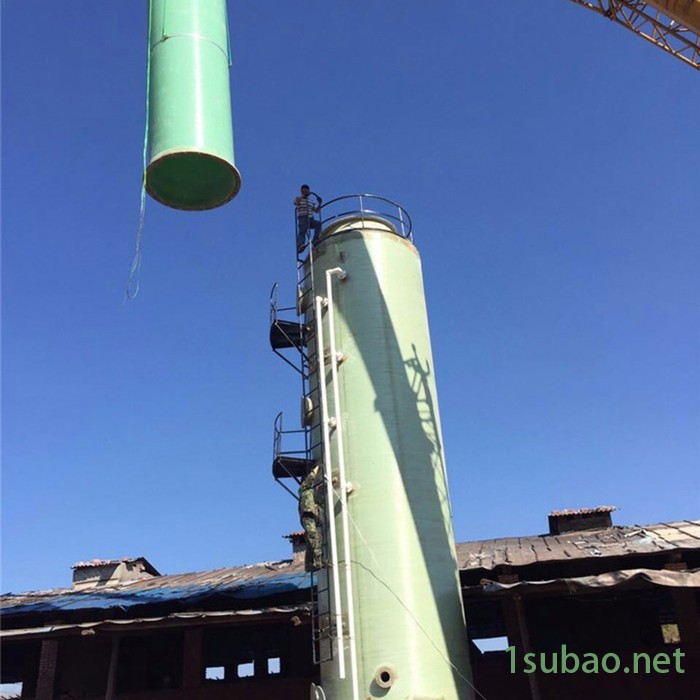 兰州脱硫塔 砖厂脱硫塔 大型玻璃钢脱硫塔 工业炉脱硫塔 玻璃钢除尘器 除尘脱硫塔图4