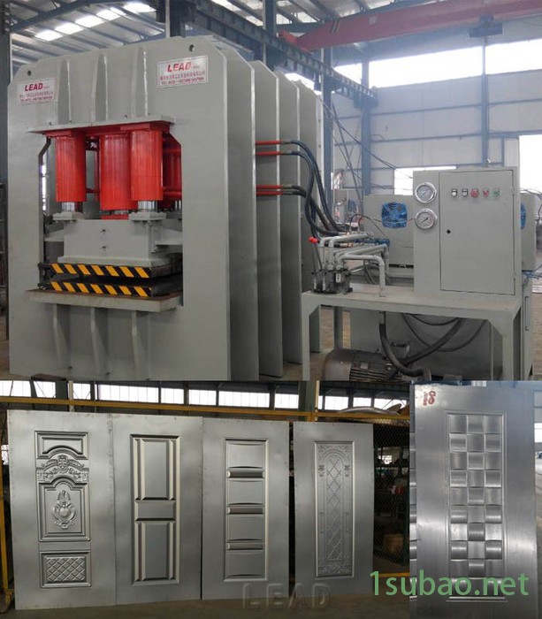 防盗门双动压花机3000T  LEAD压门用机器 液压机厂家图4