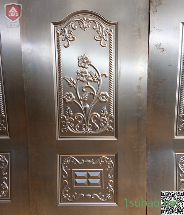 出口尼日利亚防盗门液压机 钢板压花机 LEAD 各吨位各形式压门机图2