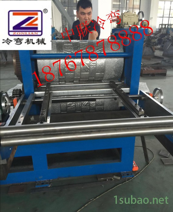 供应金属异型材滚花设备 （压花机 滚花机）图2