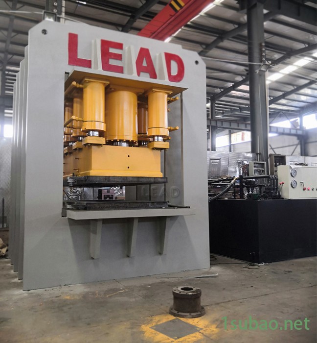 LEAD 液压机厂家  防盗门压花机生产厂家 2500T框架式压门花型设备图2