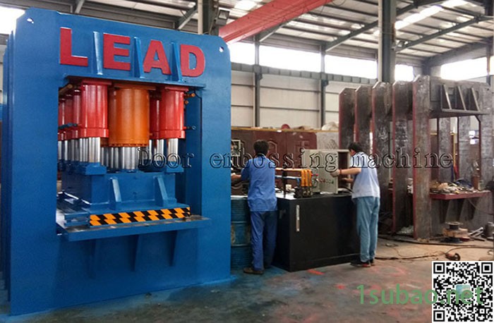 防盗门专用液压机 LEAD各规格压门机 不锈钢门面压花机图2