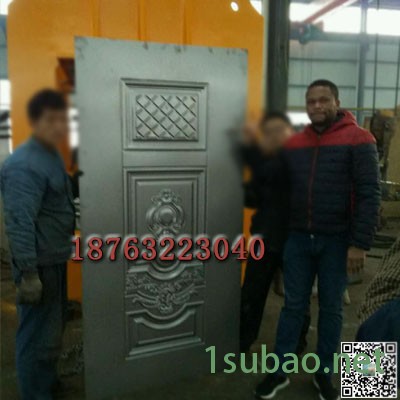 LEAD 不锈钢板压花机2500T 出口防盗门液压机 根据板厚定做压花设备图3