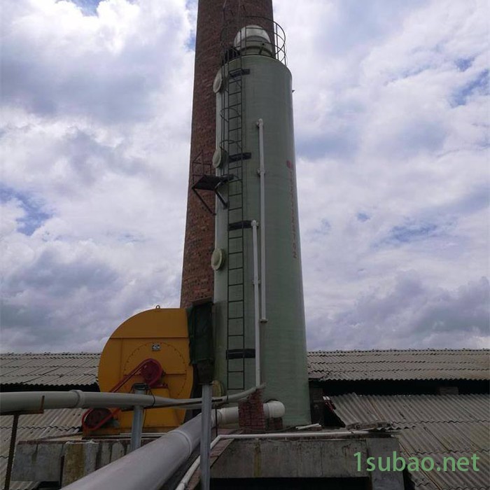 正泽兴 供应 砖厂脱硫塔 花岗岩水膜脱硫除尘器 工业炉脱硫塔 除尘塔图5