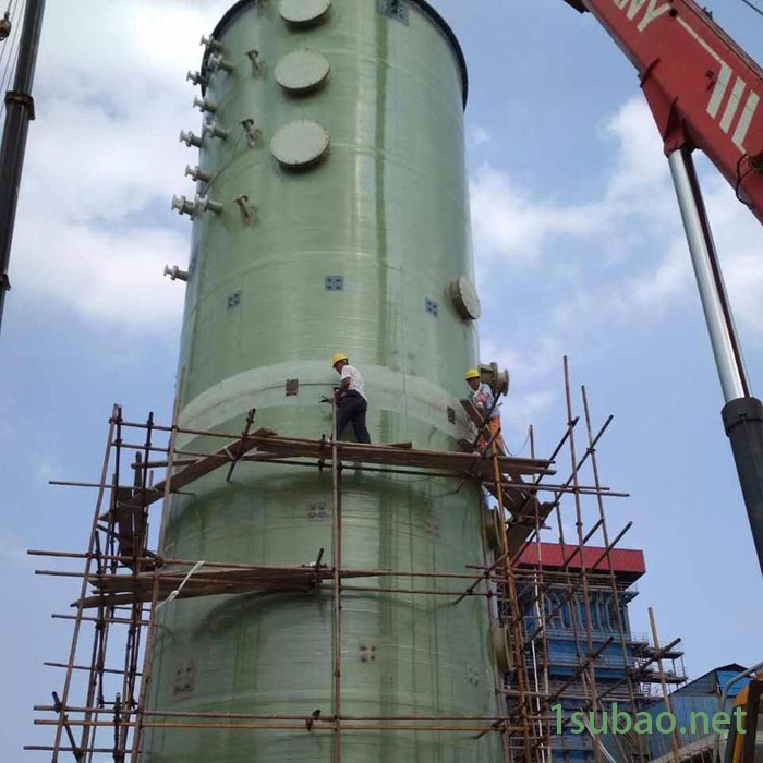 正泽兴 供应 玻璃钢脱硫塔 花岗岩水膜脱硫除尘器 工业炉脱硫塔 砖厂用静电除尘器图4