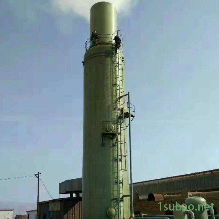 正泽兴 砖厂脱硫塔 隧道窑脱硫塔 工业炉脱硫塔 玻璃钢除尘塔 广州脱硫塔图5