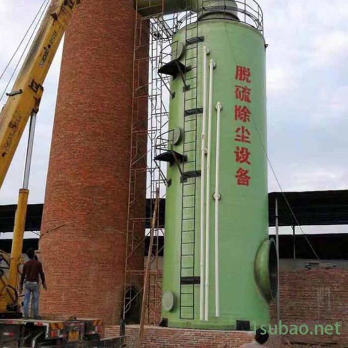 正泽兴 玻璃钢锅炉脱硫塔 花岗岩水膜脱硫除尘器 工业炉脱硫塔 玻璃钢除尘设备 沈阳脱硫塔图3