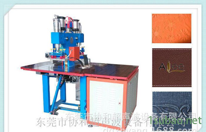 广东皮革布料压花机 脚踏式双头高周波熔接机（现机）图2