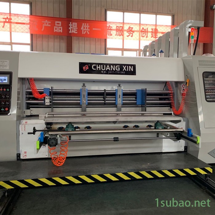 创新纸箱机械 高速印刷模切机 瓦楞纸板模切开槽机 现货供应纸箱三色印刷机图4