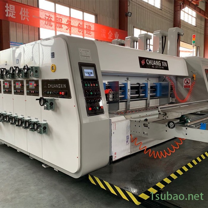 创新纸箱机械 高速印刷模切机 瓦楞纸板模切开槽机 现货供应纸箱三色印刷机图7