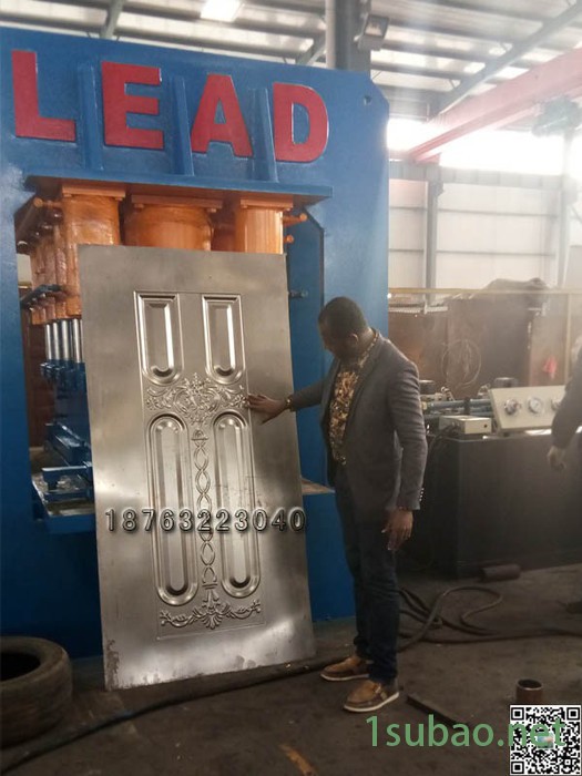 LEAD 防盗门液压机 不锈钢板压花压纹机图4