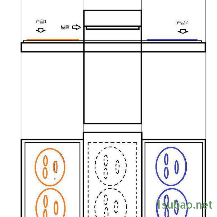 双面进退料小型四柱裁断机 面膜成型机XCLP2-200AB图2