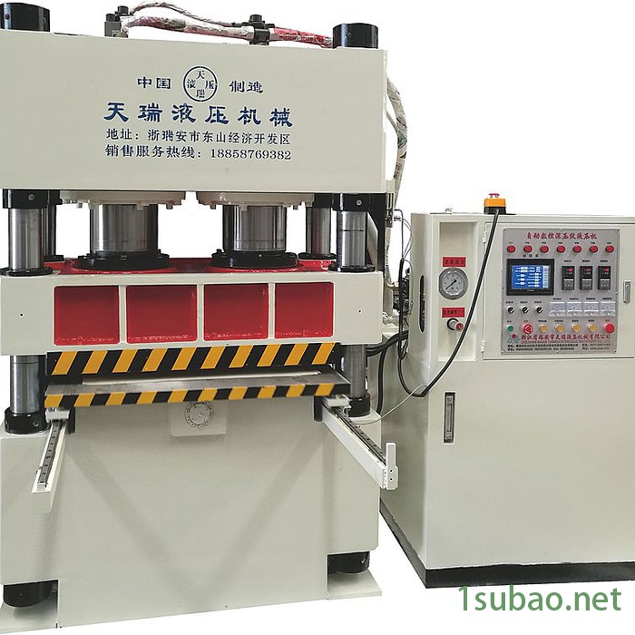 天瑞机械厂家 四柱式玻璃钢制品油压机 深压纹机 拼图液压机图8