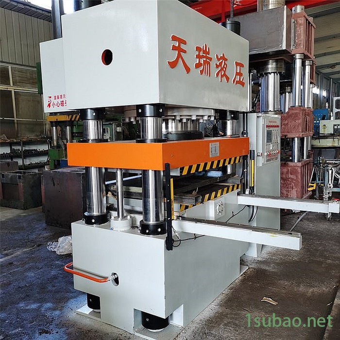 天瑞机械厂家 四柱式玻璃钢制品油压机 深压纹机 拼图液压机图4