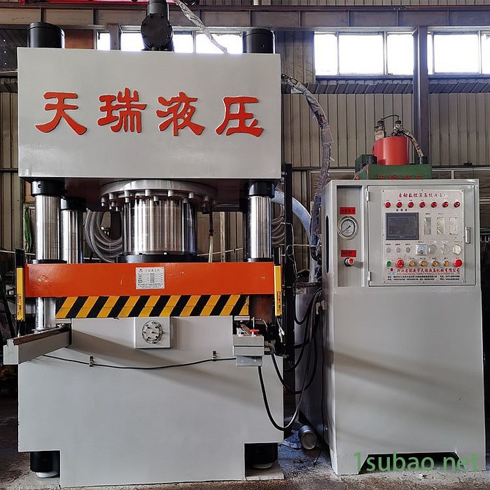 天瑞机械厂家 四柱式玻璃钢制品油压机 深压纹机 拼图液压机图3