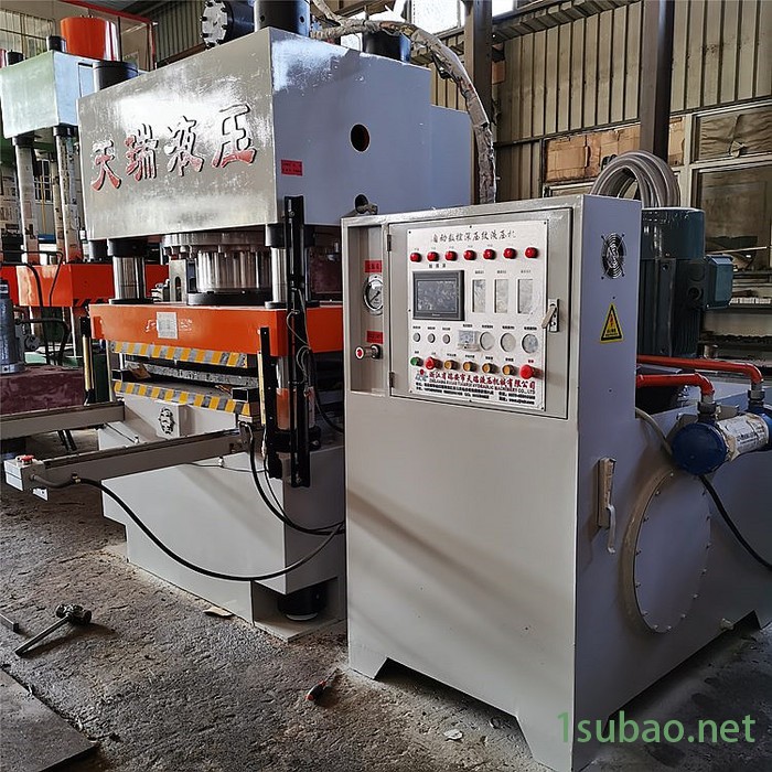 天瑞机械厂家 四柱式玻璃钢制品油压机 深压纹机 拼图液压机图2