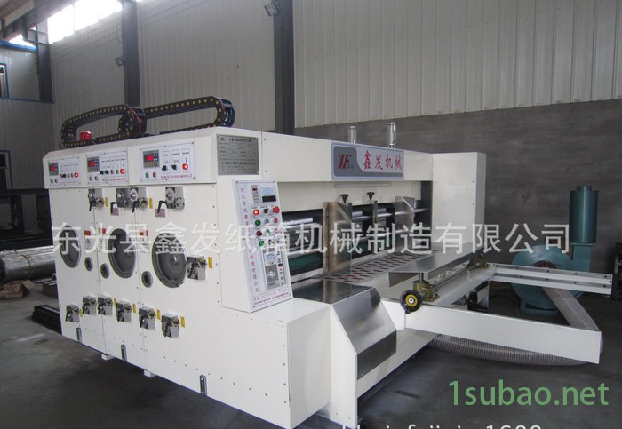 纸箱自动送纸双色水墨印刷圆压圆模切机图2