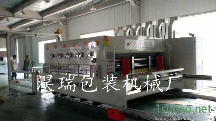 **淏瑞2600-410 高速全自动水墨印刷圆压圆模切机 高速纸箱印刷开槽机 全套纸箱机械设备图2