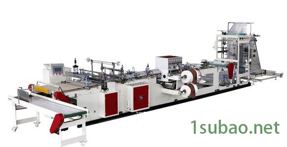 穿绳袋边封制袋机 塑料拉链手提穿绳袋制袋机 烫把一体热切边封机图2