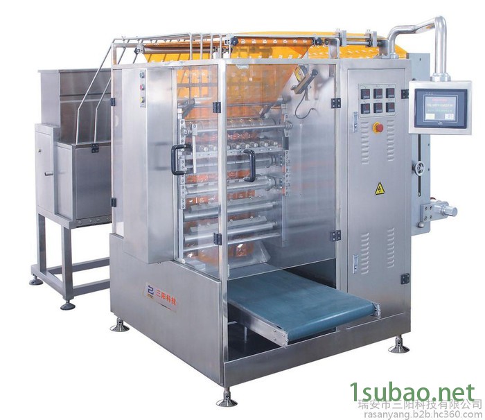 供应三阳四边封多列麦当劳蕃茄酱小袋包装机 全自动四边封多列酱体包装机图2