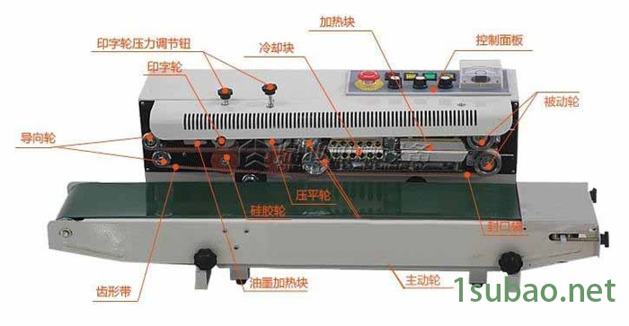 松科1000 型铝箔袋子封口机，武汉固体墨轮封口打码机，汉川多功能薄膜封口机图2