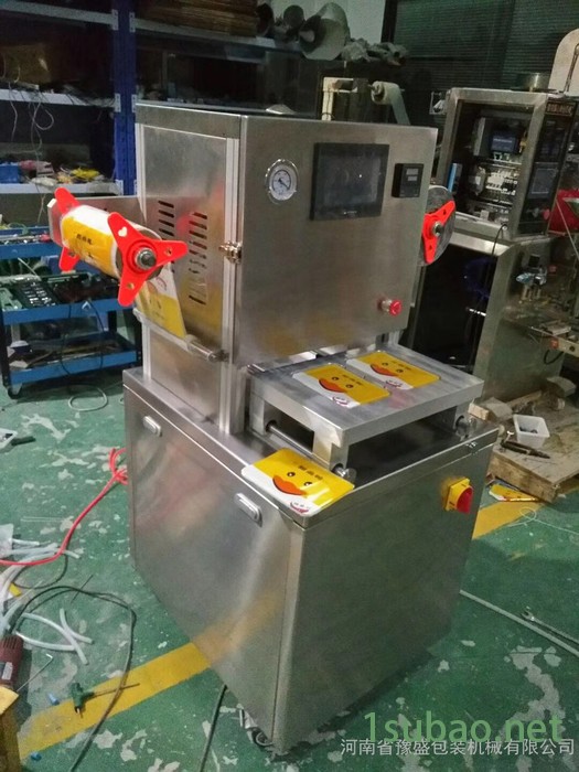 海鲜盒封盒机 豆腐盒鲜肉盒全自动真空封盒机 餐盒方盒全自动封口机图2