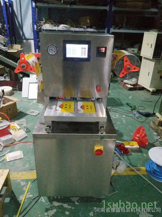 海鲜盒封盒机 豆腐盒鲜肉盒全自动真空封盒机 餐盒方盒全自动封口机图3