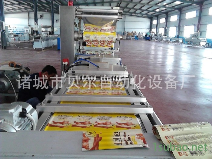 **）快速真空包装机，全自动拉伸包装-采用德国原装普旭真空泵，进口包装机品牌推荐真空封口机，诸城贝尔图6