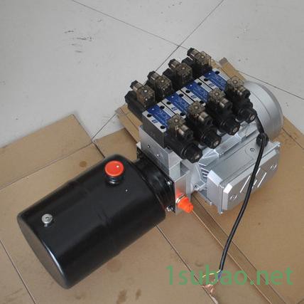 220V2.2KW-DC24V-6升油箱-4组双作用电磁换向阀图1