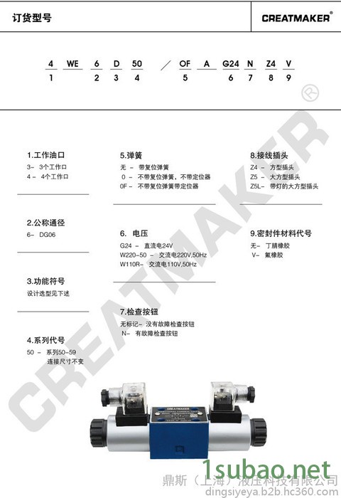 电磁换向阀/二位四通换向阀/CREATMAKER/鼎斯图2