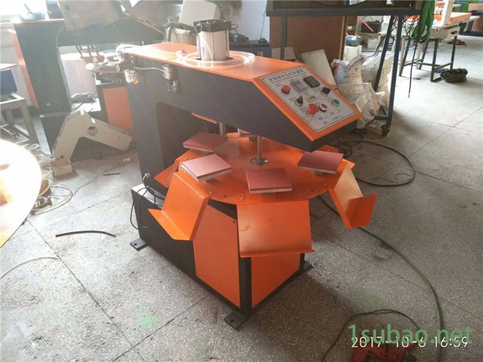 自动六工位烫画机 无纺布凹凸压花机,无纺布压标机,**图2