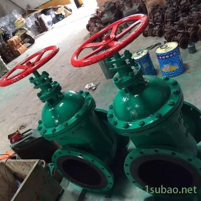 蓝宣阀门 Z41J衬胶闸阀 法兰衬胶闸阀 防腐蚀衬胶闸阀图4
