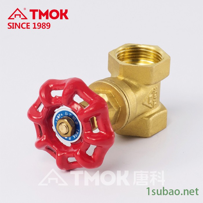 TMOK/唐科阀门 102内丝手动黄铜闸阀 DN15~DN100丝扣铜闸阀图2