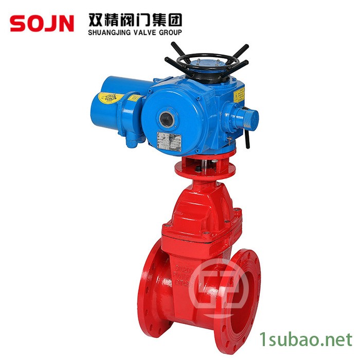 电动软密封闸阀Z945X-16Q水利污水 弹性座封电动开关型法兰闸阀图2