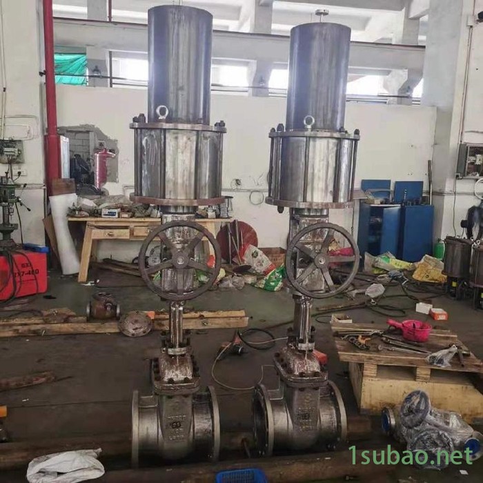 蓝宣 Z644Y 气动平行双闸板闸阀 气动平行双闸板闸阀厂家图2