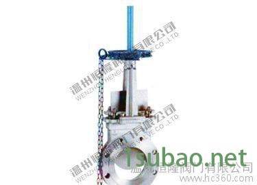 恒隆  链轮排污刀型闸阀/浆闸阀图3