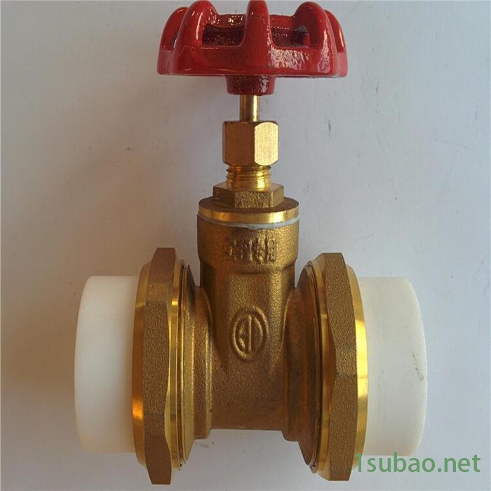 蓝宣阀门 Z11W热熔PPR闸阀 PPR双活接铜闸阀图4