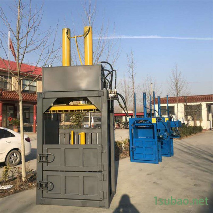 立式铝合金打块机 冠发废纸液压立式压块机 无纺布棉布打包机图6