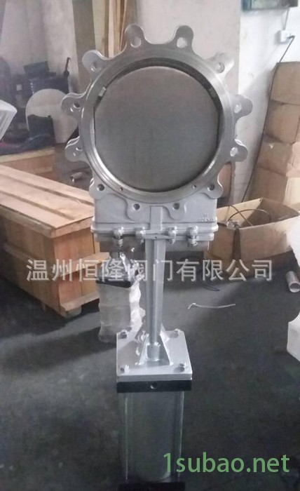 凸缘刀型闸阀 气动刀型闸阀 PZ643X/W耐腐蚀刀型闸阀图2