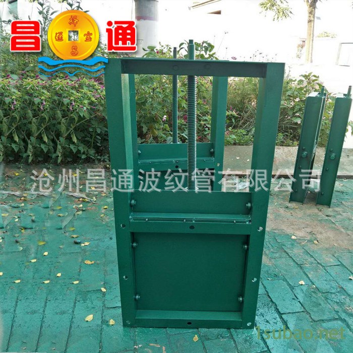 盛通生产 1000手动插板阀 手动闸阀 水渠闸门 电动平板闸阀图2