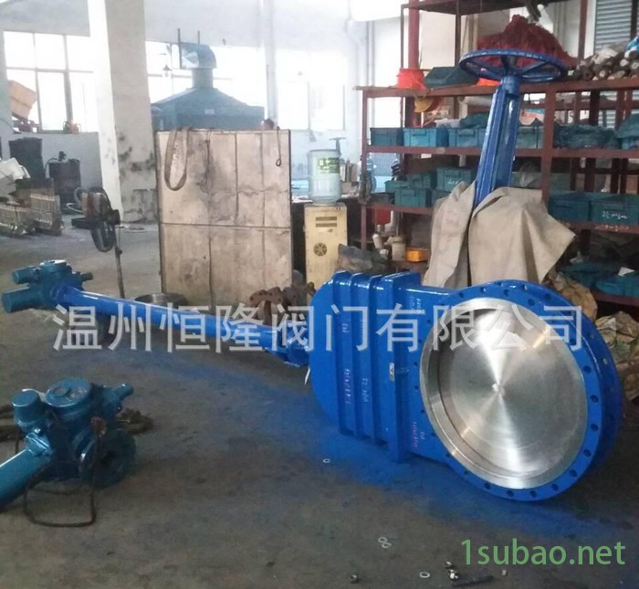 电动加长杆暗板刀闸阀 加长杆暗板刀型闸阀 加长杆带盖刀闸阀图2