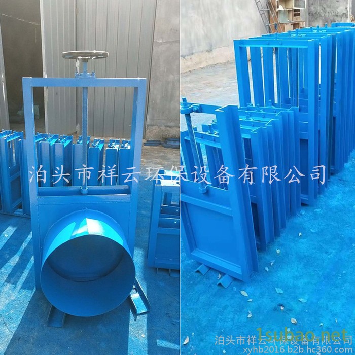 祥云300*300 手动插板阀工业粉尘闸阀渠道关水闸阀**图2